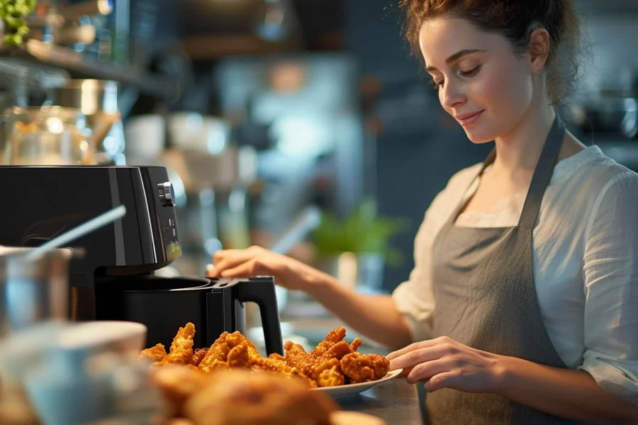 stainless steel inside air fryer