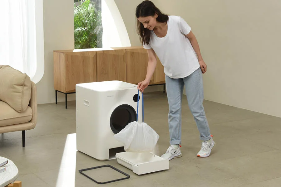 rotating litter box